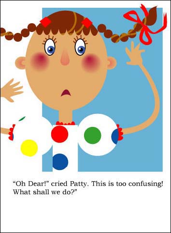 illustration of child showing confusion